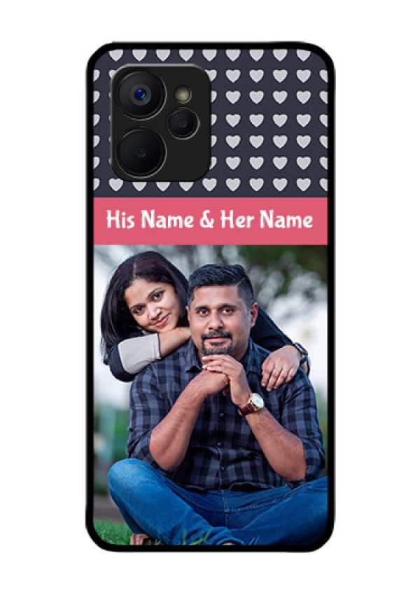 Realme 9i 5G Custom Glass Mobile Case - Love Symbols Design