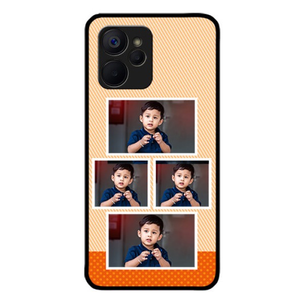 Realme 9i 5G Photo Printing on Glass Case - Bulk Photos Upload Design