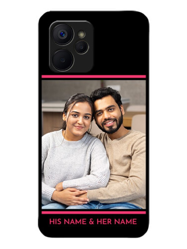 Custom Realme 9i 5G Custom Glass Mobile Case - with Add Text Design