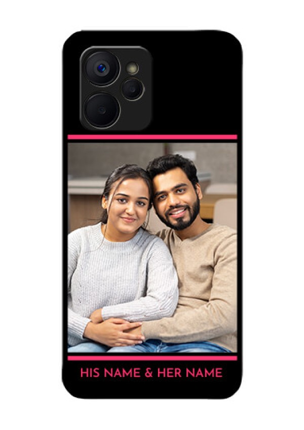 Realme 9i 5G Custom Glass Mobile Case - with Add Text Design