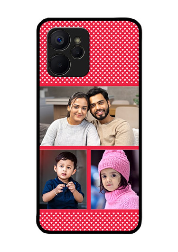 Realme 9i 5G Personalized Glass Phone Case - Bulk Pic Upload Design