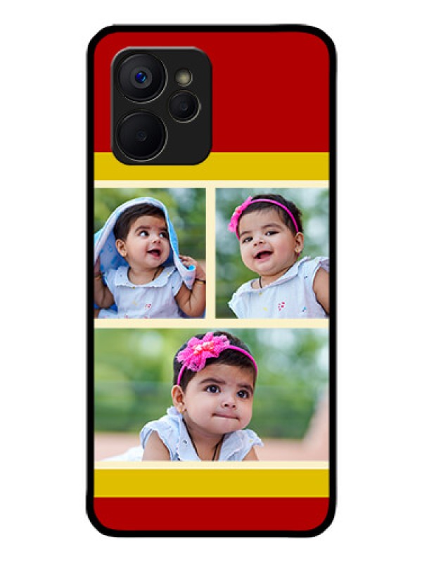 Custom Realme 9i 5G Custom Glass Mobile Case - Multiple Pic Upload Design