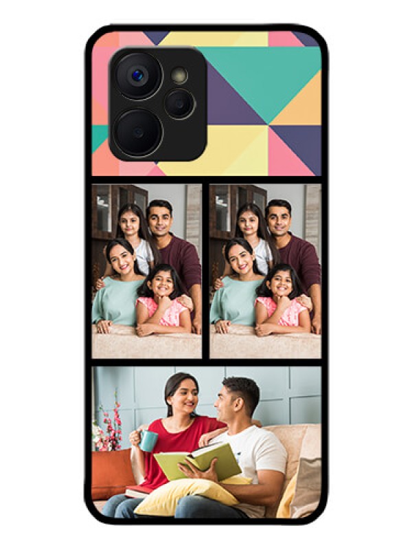 Custom Realme 9i 5G Custom Glass Phone Case - Bulk Pic Upload Design