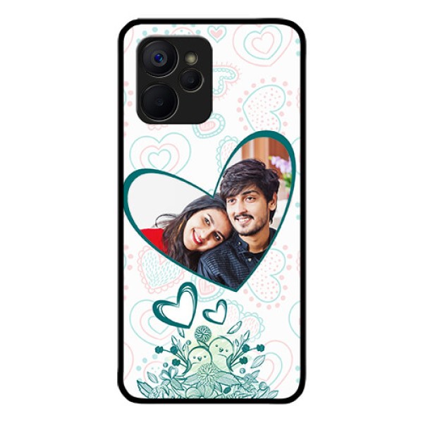 Realme 9i 5G Photo Printing on Glass Case - Premium Couple Design Realme 9i 5G Photo Printing on Glass Case - Premium Couple Design