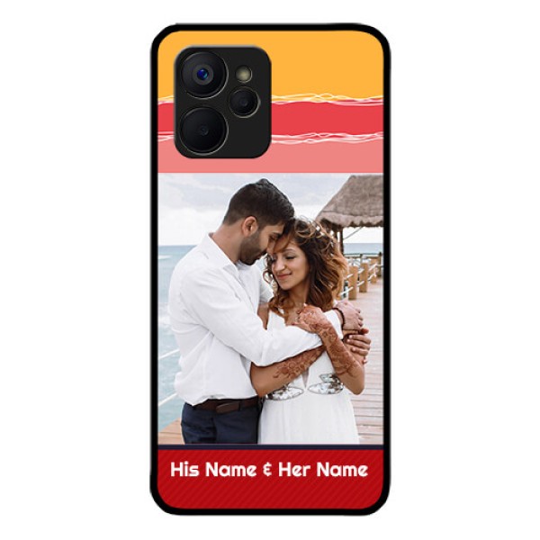 Realme 9i 5G Custom Glass Mobile Case - Colorful Case Design