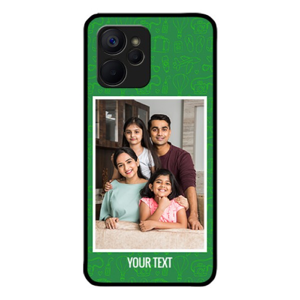 Realme 9i 5G Personalized Glass Phone Case - Picture Upload Design Realme 9i 5G Personalized Glass Phone Case - Picture Upload Design