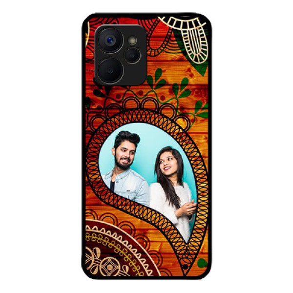 Realme 9i 5G Personalized Glass Phone Case - Abstract Colorful Design Realme 9i 5G Personalized Glass Phone Case - Abstract Colorful Design