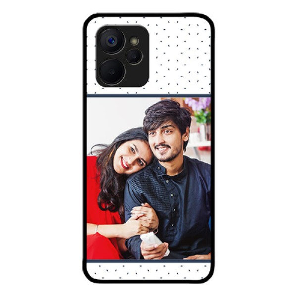 Realme 9i 5G Personalized Glass Phone Case - Premium Dot Design