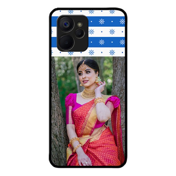 Realme 9i 5G Photo Printing on Glass Case - Snow Pattern Design