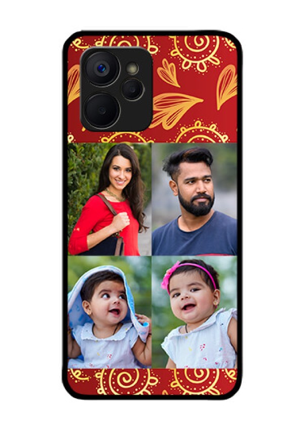 Realme 9i 5G Photo Printing on Glass Case - 4 Image Traditional Design