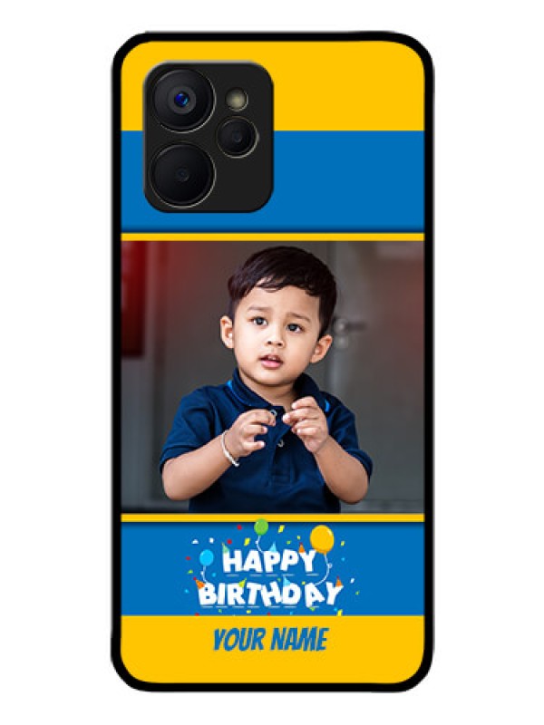 Custom Realme 9i 5G Custom Glass Mobile Case - Birthday Wishes Design