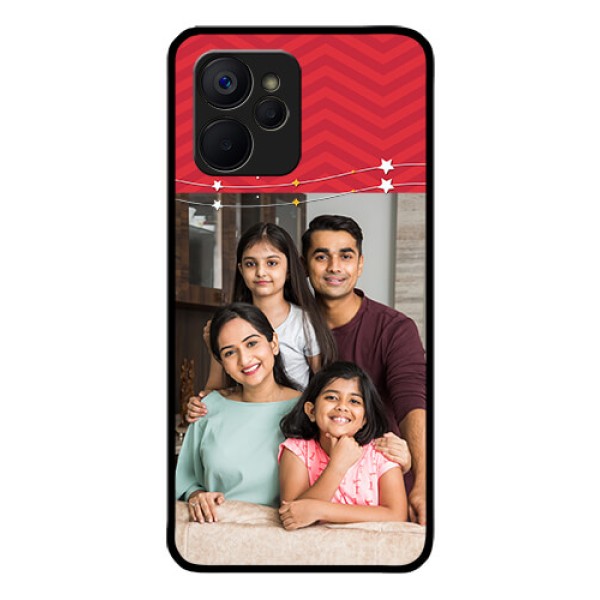 Realme 9i 5G Personalized Glass Phone Case - Happy Family Design