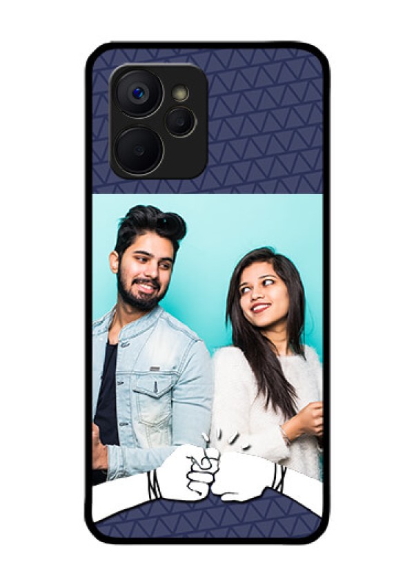 Realme 9i 5G Photo Printing on Glass Case - with Best Friends Design