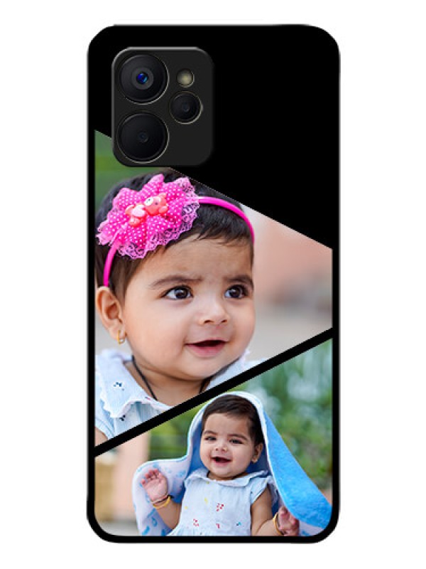 Custom Realme 9i 5G Custom Glass Phone Case - Semi Cut Design