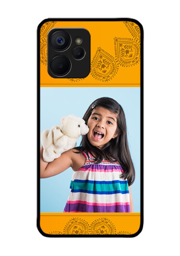 Realme 9i 5G Personalized Glass Phone Case - Photo Wedding Design