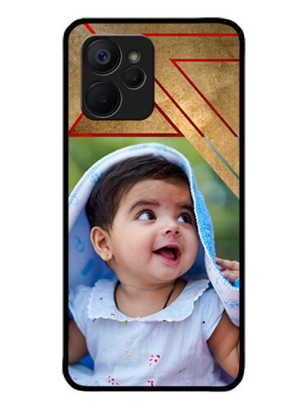 Custom Realme 9i 5G Personalized Glass Phone Case - Gradient Abstract Texture Design