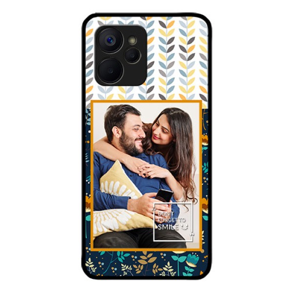 Realme 9i 5G Custom Glass Mobile Case - Pattern Design