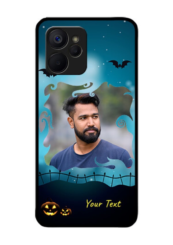 Realme 9i 5G Custom Glass Phone Case - Halloween frame design