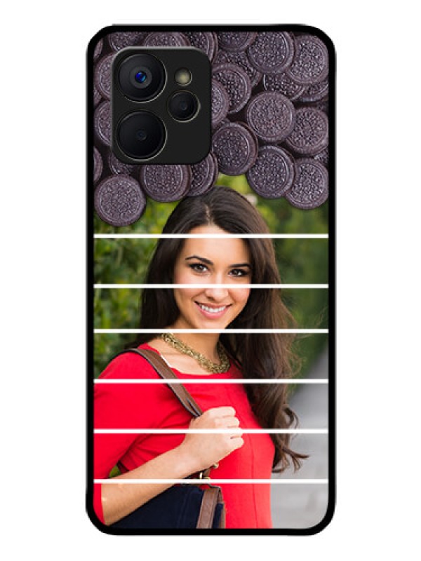 Custom Realme 9i 5G Custom Glass Phone Case - with Oreo Biscuit Design