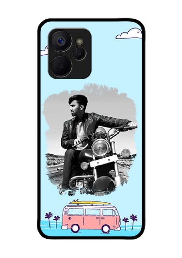 Realme 9i 5G Photo Printing on Glass Case - Travel & Adventure Design