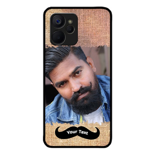 Realme 9i 5G Personalized Glass Phone Case - with Texture Design