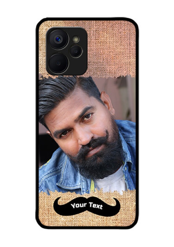 Realme 9i 5G Personalized Glass Phone Case - with Texture Design