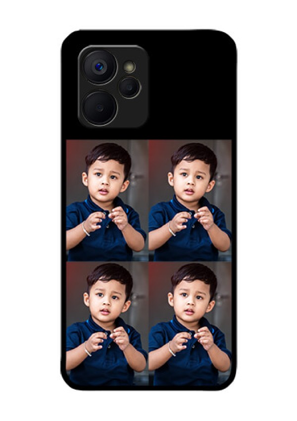 Realme 9i 5G 4 Image Holder on Glass Mobile Cover