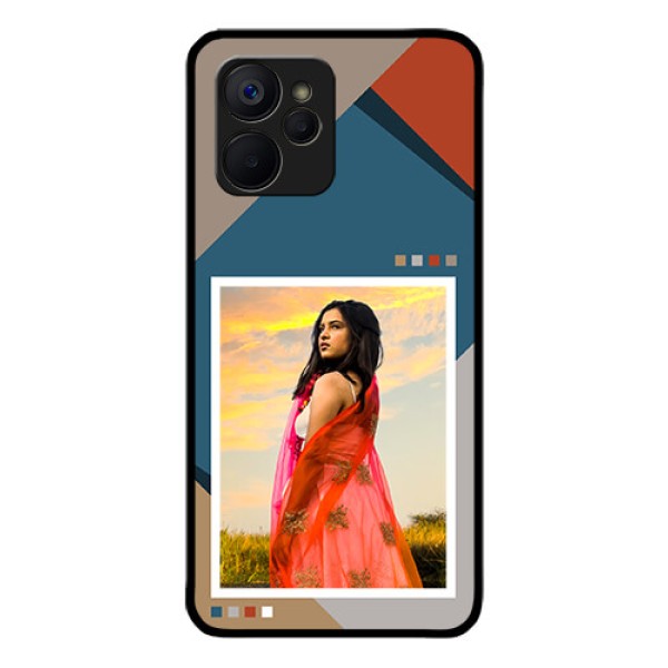 Realme 9i 5G Personalized Glass Phone Case - Retro color pallet Design Realme 9i 5G Personalized Glass Phone Case - Retro color pallet Design