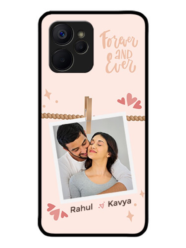 Custom Realme 9i 5G Custom Glass Phone Case - Forever and ever love Design