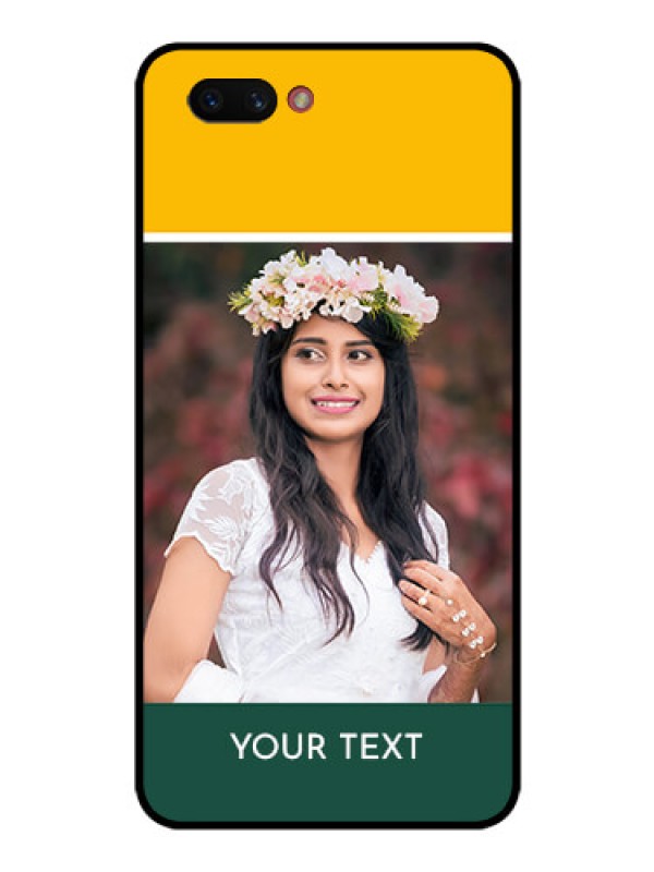 Custom Realme C1 2019 Photo Printing on Glass Case  - Love You Design