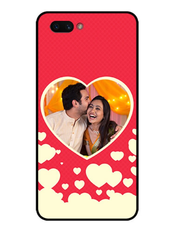 Custom Realme C1 2019 Custom Glass Mobile Case  - Love Symbols Phone Cover Design