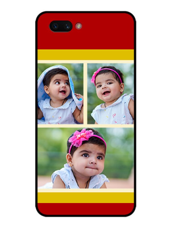Custom Realme C1 2019 Custom Glass Mobile Case  - Multiple Pic Upload Design
