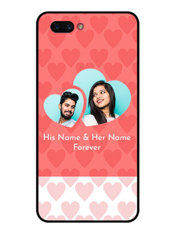 Custom Realme C1 2019 Personalized Glass Phone Case  - Couple Pic Upload Design