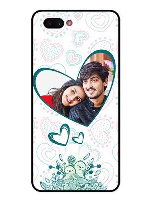 Custom Realme C1 2019 Photo Printing on Glass Case  - Premium Couple Design