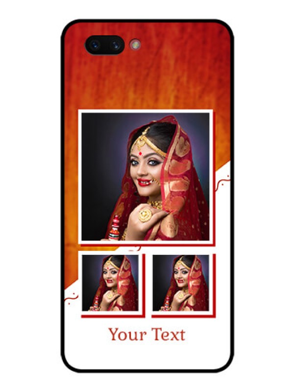Custom Realme C1 2019 Custom Glass Phone Case  - Wedding Memories Design  