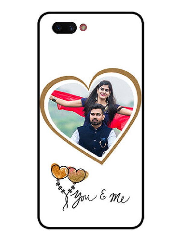Custom Realme C1 2019 Custom Glass Mobile Case  - You & Me Design