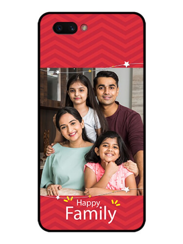 Custom Realme C1 2019 Personalized Glass Phone Case  - Happy Family Design