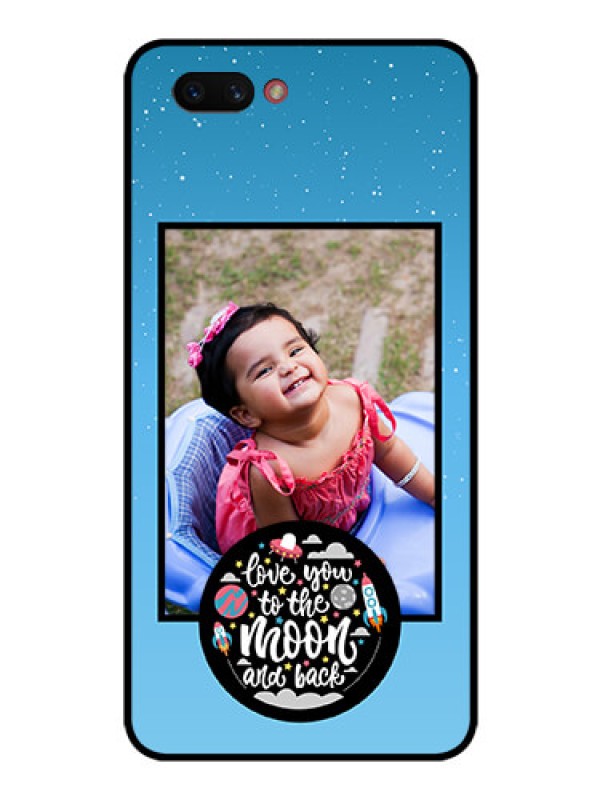 Custom Realme C1 2019 Custom Glass Mobile Case  - Wave Pattern Colorful Design