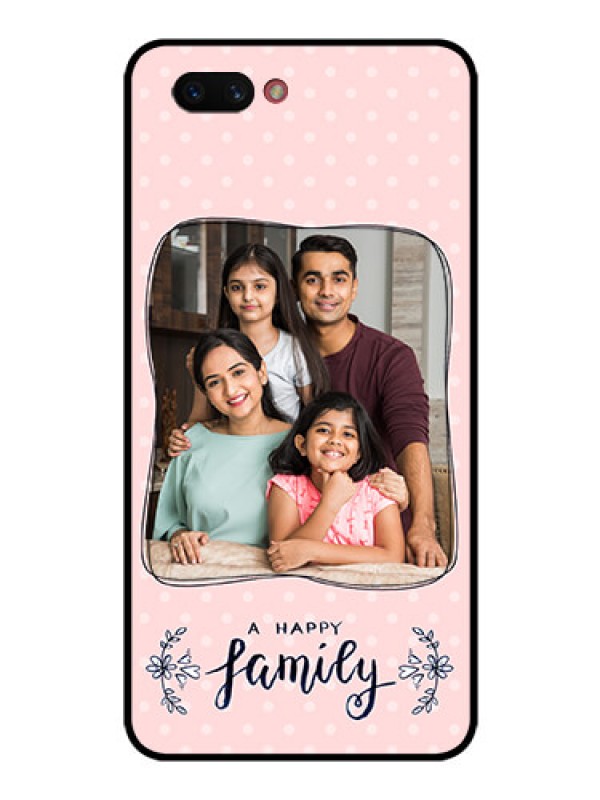 Custom Realme C1 2019 Custom Glass Phone Case  - Family with Dots Design