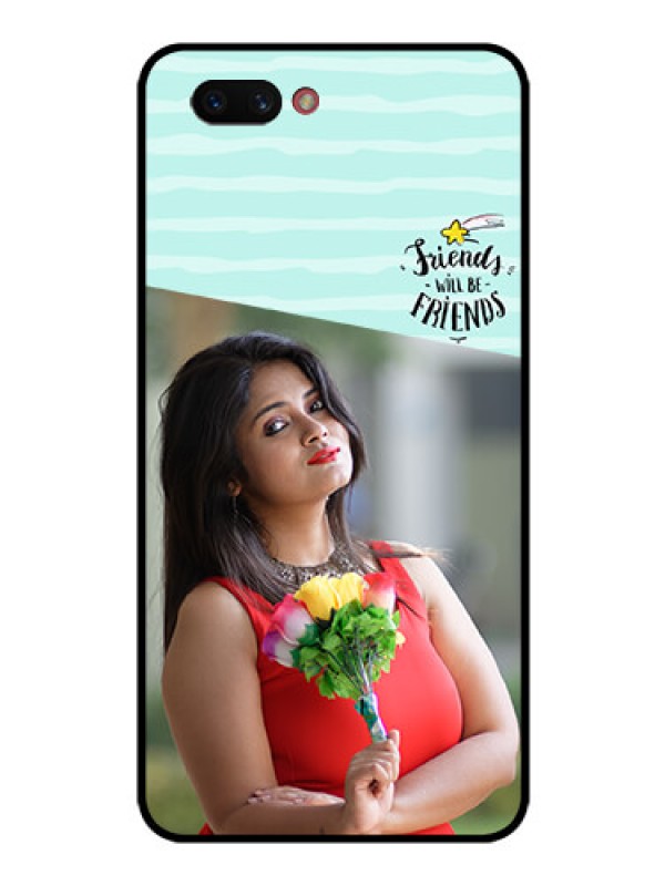 Custom Realme C1 2019 Custom Glass Phone Case  - Friends Picture Icon Design