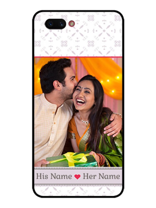 Custom Realme C1 2019 Custom Glass Mobile Case  - with Photo and Ethnic Design