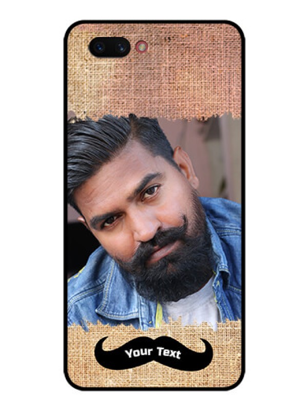 Custom Realme C1 2019 Personalized Glass Phone Case  - with Texture Design