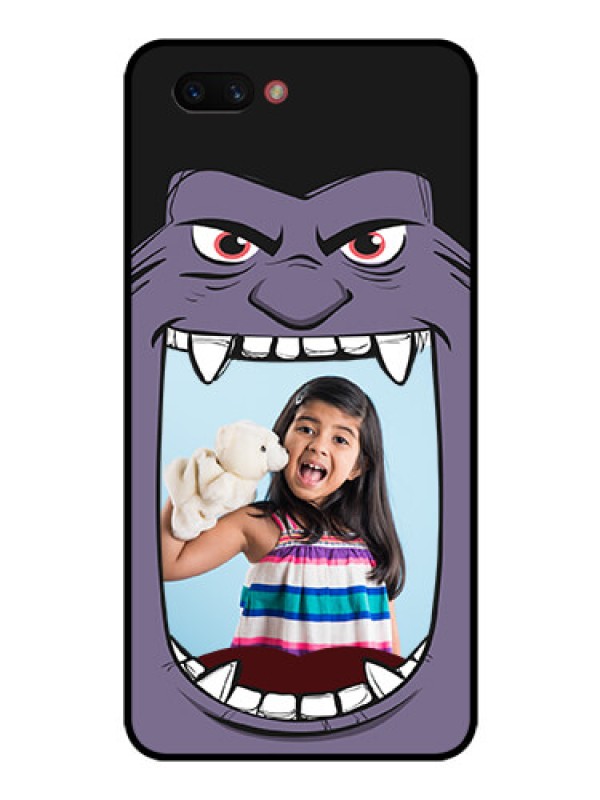 Custom Realme C1 2019 Custom Glass Phone Case  - Angry Monster Design
