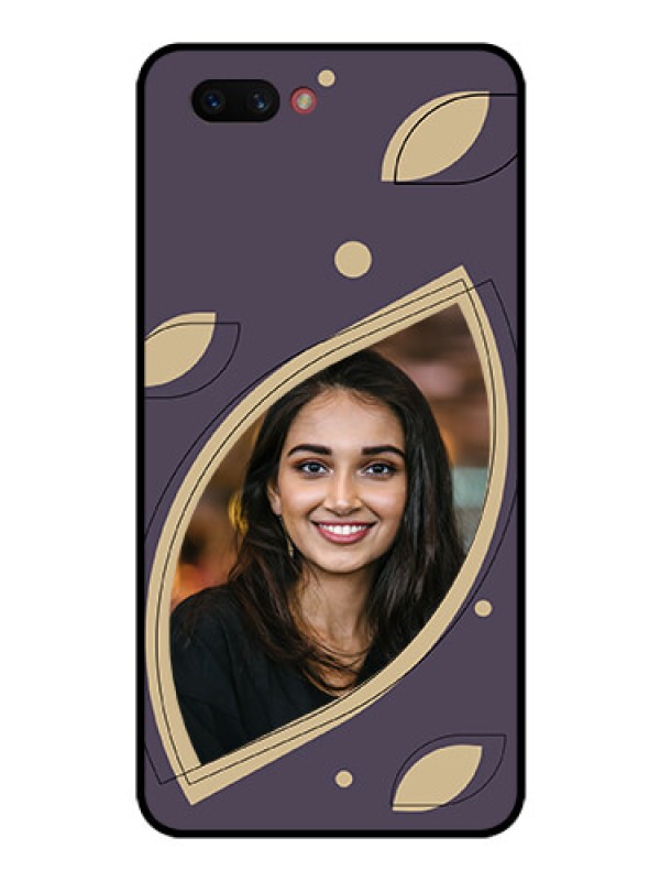 Custom Realme C1 2019 Custom Glass Mobile Case - Falling Leaf Design