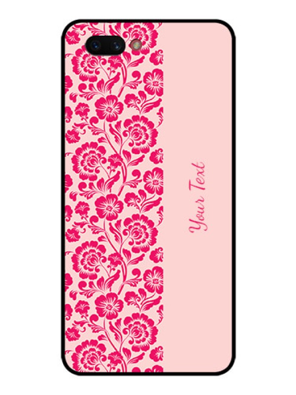 Custom Realme C1 2019 Custom Glass Phone Case - Attractive Floral Pattern Design