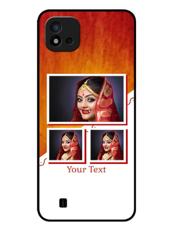 Custom Realme C11 2021 Custom Glass Phone Case - Wedding Memories Design
