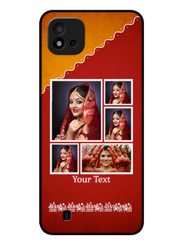 Custom Realme C11 2021 Personalized Glass Phone Case - Wedding Pic Upload Design
