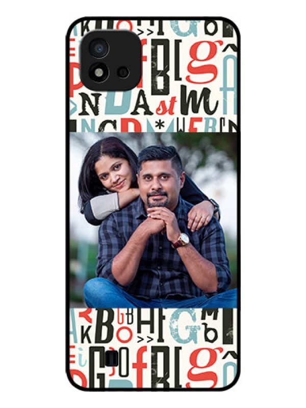 Custom Realme C11 2021 Personalized Glass Phone Case - Alphabet Design