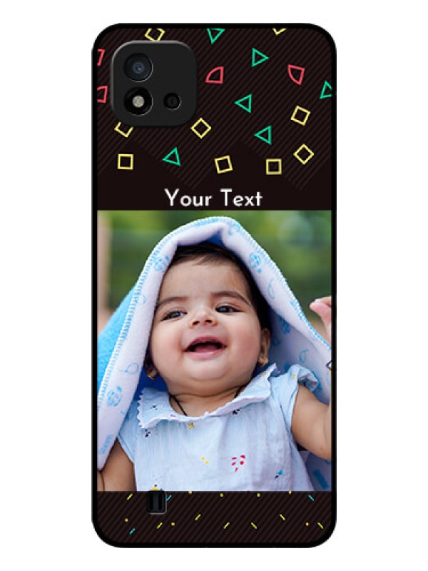 Custom Realme C11 2021 Custom Glass Phone Case - with confetti birthday design