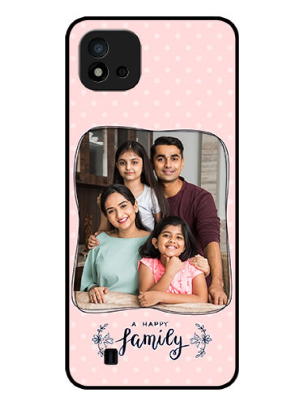 Custom Realme C11 2021 Custom Glass Phone Case - Family with Dots Design